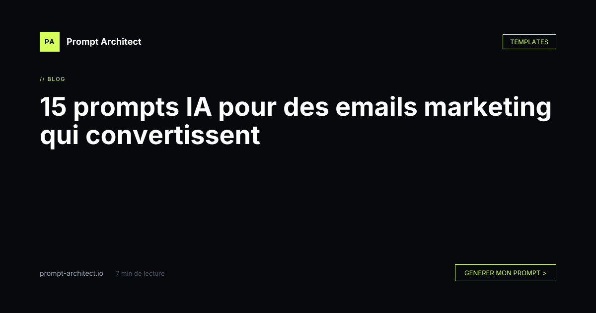 15 prompts IA pour des emails marketing qui convertissent — Prompt ...